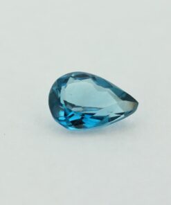 Loose Pear Cut Genuine Natural Blue Zircon Gemstone Semi Precious December Birthstone Front