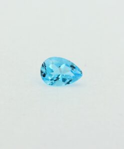 Loose Pear Cut Genuine Natural Blue Topaz Gemstone Semi Precious November Birthstone Front