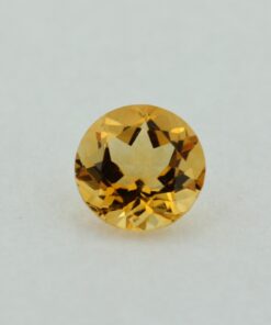 Loose Round Cut Genuine Natural Citrine Gemstone Semi Precious November Birthstone Front