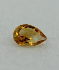 Loose Pear Cut Genuine Natural Citrine Gemstone Semi Precious November Birthstone Front