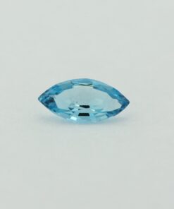 Loose Marquise Cut Genuine Natural Blue Zircon Gemstone Semi Precious December Birthstone Front