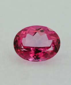 Loose Oval Cut Genuine Natural Pink Topaz Gemstone Semi Precious October Birthstone Front