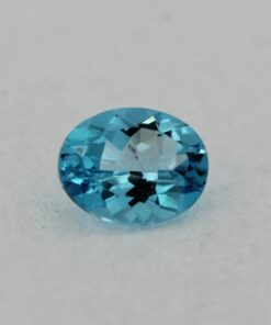 Loose Oval Cut Genuine Natural Blue Topaz Gemstone Semi Precious November Birthstone Front