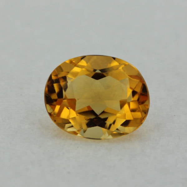 Loose Oval Cut Genuine Natural Citrine Gemstone Semi Precious November Birthstone Front