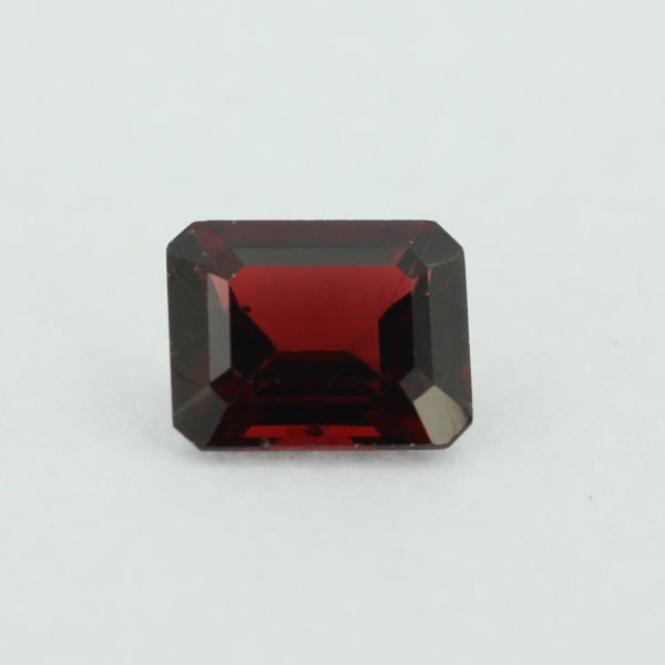 Loose Emerald Cut Genuine Natural Garnet Gemstone Semi Precious January Birthstone Front