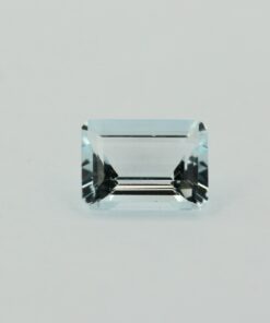 Loose Emerald Cut Genuine Natural Aquamarine Gemstone Semi Precious March Birthstone Front