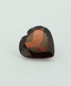 Loose Heart Shape Genuine Natural Garnet Gemstone Semi Precious January Birthstone Front