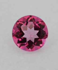 Loose Round Cut Genuine Natural Pink Topaz Gemstone Semi Precious October Birthstone Front