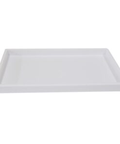 White Plastic Tray Full Size Stackable Tray For Jewelry Rings Chains Bracelets