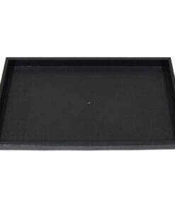 Black Plastic Tray Full Size Stackable Tray For Jewelry Rings Chains Bracelets