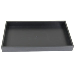 Pessimist Turbine oor Tall Black Plastic Tray Full Size Stackable Tray For Jewelry Rings Chains  Bracelets - Findings Outlet