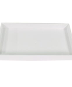 Tall White Plastic Tray Full Size Stackable Tray For Jewelry Rings Chains Bracelets