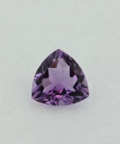 Loose Trillion Cut Genuine Natural Amethyst Gemstone Semi Precious February Birthstone Front