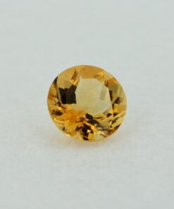 Loose Round Cut Genuine Natural Citrine Gemstone Semi Precious November Birthstone Side