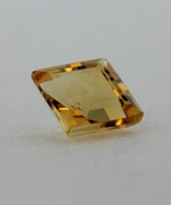 Loose Princess Cut Genuine Natural Citrine Gemstone Semi Precious November Birthstone Side