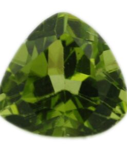 Loose Trillion Cut Genuine Natural Peridot Gemstone Semi Precious August Birthstone