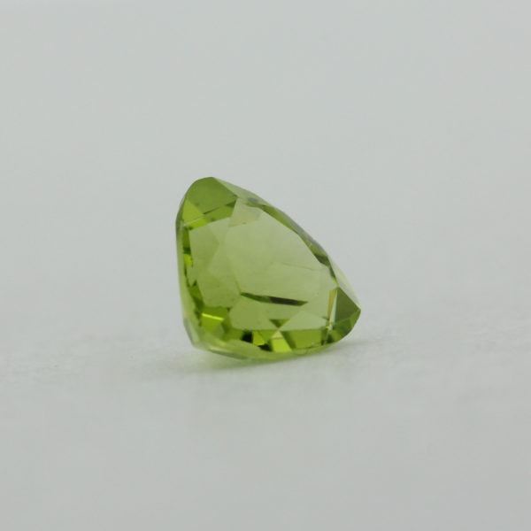 Loose Trillion Cut Genuine Natural Peridot Gemstone Semi Precious August Birthstone Side