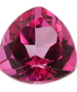 Loose Trillion Cut Genuine Natural Pink Topaz Gemstone Semi Precious October Birthstone