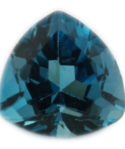 Loose Trillion Cut Genuine Natural Blue Zircon Gemstone Semi Precious December Birthstone