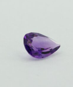 Loose Pear Cut Genuine Natural Amethyst Gemstone Semi Precious February Birthstone Side