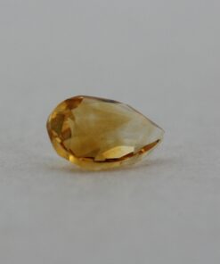 Loose Pear Cut Genuine Natural Citrine Gemstone Semi Precious November Birthstone Side