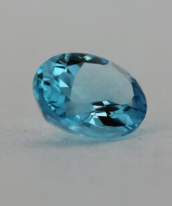 Loose Oval Cut Genuine Natural Blue Topaz Gemstone Semi Precious November Birthstone Side