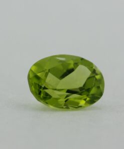 Loose Oval Cut Genuine Natural Peridot Gemstone Semi Precious August Birthstone Side