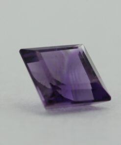 Loose Princess Cut Genuine Natural Amethyst Gemstone Semi Precious February Birthstone Side