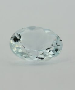 Loose Oval Cut Genuine Natural Aquamarine Gemstone Semi Precious March Birthstone Side