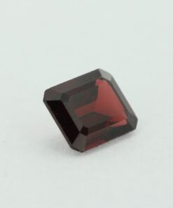 Loose Emerald Cut Genuine Natural Garnet Gemstone Semi Precious January Birthstone Side