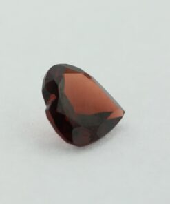 Loose Heart Shape Genuine Natural Garnet Gemstone Semi Precious January Birthstone Side