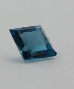 Loose Princess Cut Genuine Natural Blue Zircon Gemstone Semi Precious December Birthstone Side