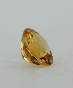 Loose Round Cut Genuine Natural Citrine Gemstone Semi Precious November Birthstone Back