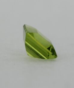 Loose Princess Cut Genuine Natural Peridot Gemstone Semi Precious August Birthstone Back