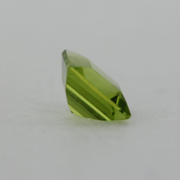 Loose Princess Cut Genuine Natural Peridot Gemstone Semi Precious August Birthstone Back