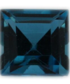 Loose Princess Cut Genuine Natural Blue Zircon Gemstone Semi Precious December Birthstone