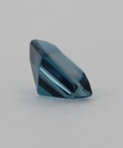 Loose Princess Cut Genuine Natural Blue Zircon Gemstone Semi Precious December Birthstone Back