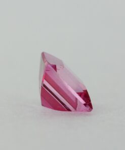 Loose Princess Cut Genuine Natural Pink Topaz Gemstone Semi Precious October Birthstone Back