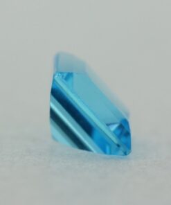 Loose Princess Cut Genuine Natural Blue Topaz Gemstone Semi Precious November Birthstone Back