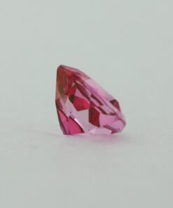 Loose Trillion Cut Genuine Natural Pink Topaz Gemstone Semi Precious October Birthstone Back