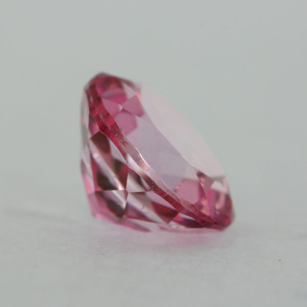 Loose Round Cut Genuine Natural Pink Topaz Gemstone Semi Precious October Birthstone Back