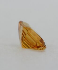 Loose Emerald Cut Genuine Natural Citrine Gemstone Semi Precious November Birthstone Back