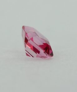 Loose Emerald Cut Genuine Natural Pink Topaz Gemstone Semi Precious October Birthstone Back