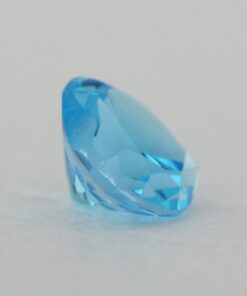 Loose Heart Shape Genuine Natural Blue Topaz Gemstone Semi Precious November Birthstone Back