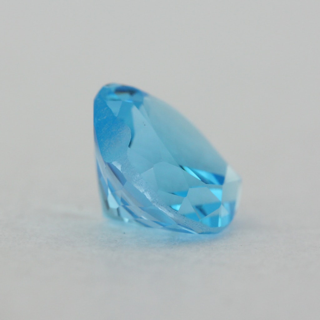 Loose Heart Shape Genuine Natural Blue Topaz Gemstone Semi Precious ...