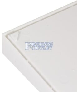 Tall White Plastic Tray Full Size Stackable Tray For Jewelry Rings Chains Bracelets Zoom