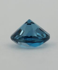 Loose Round Cut Genuine Natural Blue Zircon Gemstone Semi Precious December Birthstone Down