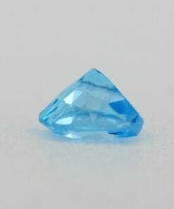 Loose Heart Shape Genuine Natural Blue Topaz Gemstone Semi Precious November Birthstone Down