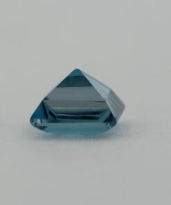 Loose Princess Cut Genuine Natural Blue Zircon Gemstone Semi Precious December Birthstone Down