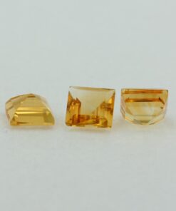 Loose Princess Cut Genuine Natural Citrine Gemstone Semi Precious November Birthstone Group